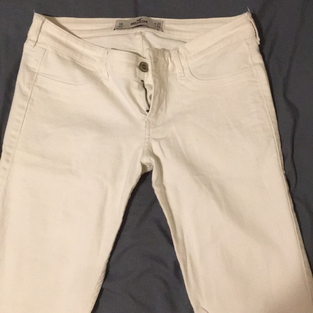 Hollister white skinny jean